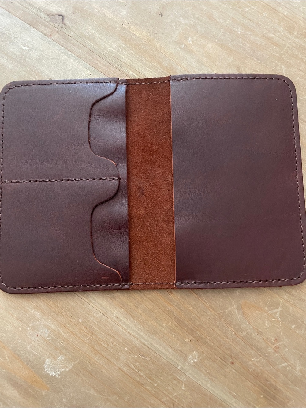 Portland Leather Brown Leather Card and money holder - Picture 2 of 4